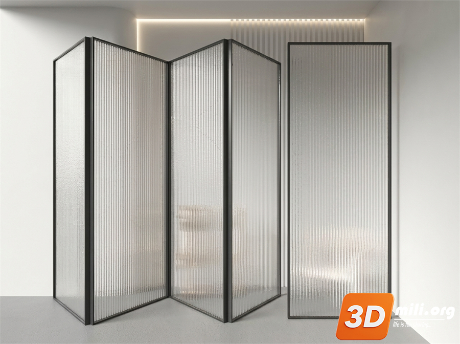 Folding screen Skp Files 